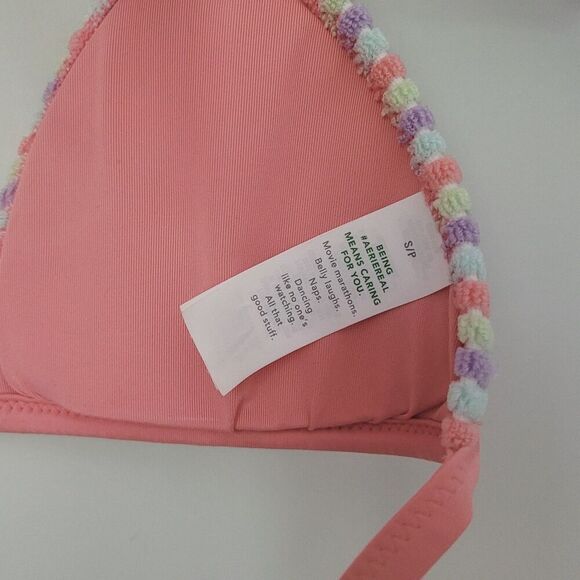 Aerie Multicolor Terry Triangle Cheeky Bikini Size Small & Medium - Picture 9 of 12